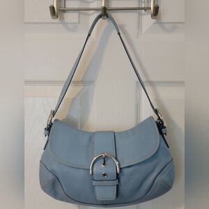 COACH Vintage Soho Light Blue Leather Shoulder Bag No L040 9248 (November 2004)
